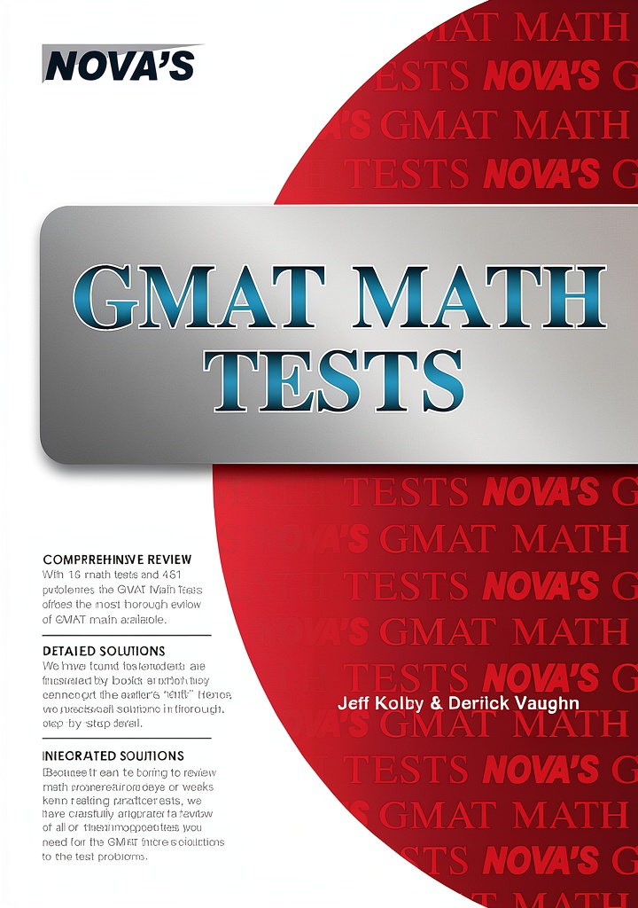 Installing GMAT Test Guide by Nova Press Kindle Print Replica Comprehensive Study on a wooden desk