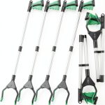 Grabber Reacher Tool 6 Pack Zeyune 32 Inch Foldable Green Aid-0