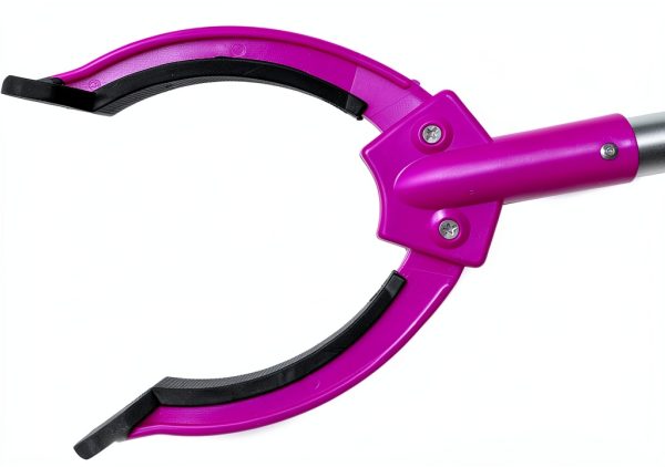 Grabber Tool 26" Easy Squeeze Reacher Grabber Pickup Tool Aluminum Lightweight Non foldable, Gripper Grabbers for Elderly Grab it Reaching Tool Trash Picker Grabber, Pink, By Luxet, 2-Pack-3