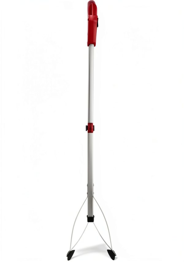 Garbage Picker Trash Picker Reacher Garbage Picker Folding Trash Grabber Garden Leaves Waste Pick Up for Trash Litter Picker Rubbish Tongs Arm Extension(Red handle)-3