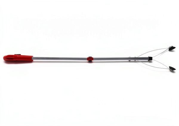 Garbage Picker Trash Picker Reacher Garbage Picker Folding Trash Grabber Garden Leaves Waste Pick Up for Trash Litter Picker Rubbish Tongs Arm Extension(Red handle)-6