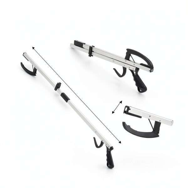 Mumufy 12 Pack Grabber Reacher Tool for Elderly, 32" Foldable Trash Picker Long Pick up Stick Lightweight Handy Mobility Arm Extension Aid Reaching Assist Tool for Disabled, After Surgery Recovery-1