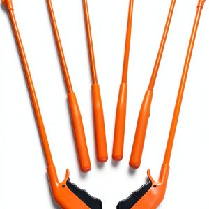 ArcMate Qwik-Pik Economy Trash Pick Up Tool, Outdoor Reacher Grabber Litter Picker, Jaws Open 3.5", Rotates 360 Degrees, for Volunteers, 1 lb. Pick Up Capacity, Orange, 31", 6-Pack (15615)-0