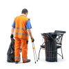 4 Pack 36" Reacher Grabber Tool Lightweight Litter Pick up Sticks Aluminum Rustproof Trash Grabber Garbage Picker Grabber Garden Leaf Cleaning Trash Tong Reaching Assist Tool for Elderly-5
